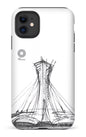 iPhone 11 Tough Matte Parc Olympique - Croquis Blanc -