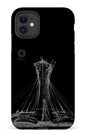 iPhone 11 Tough Matte Parc Olympique - Croquis Noir -