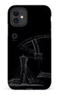 iPhone 11 Tough Matte Parc Olympique - Croquis Plan Noir -