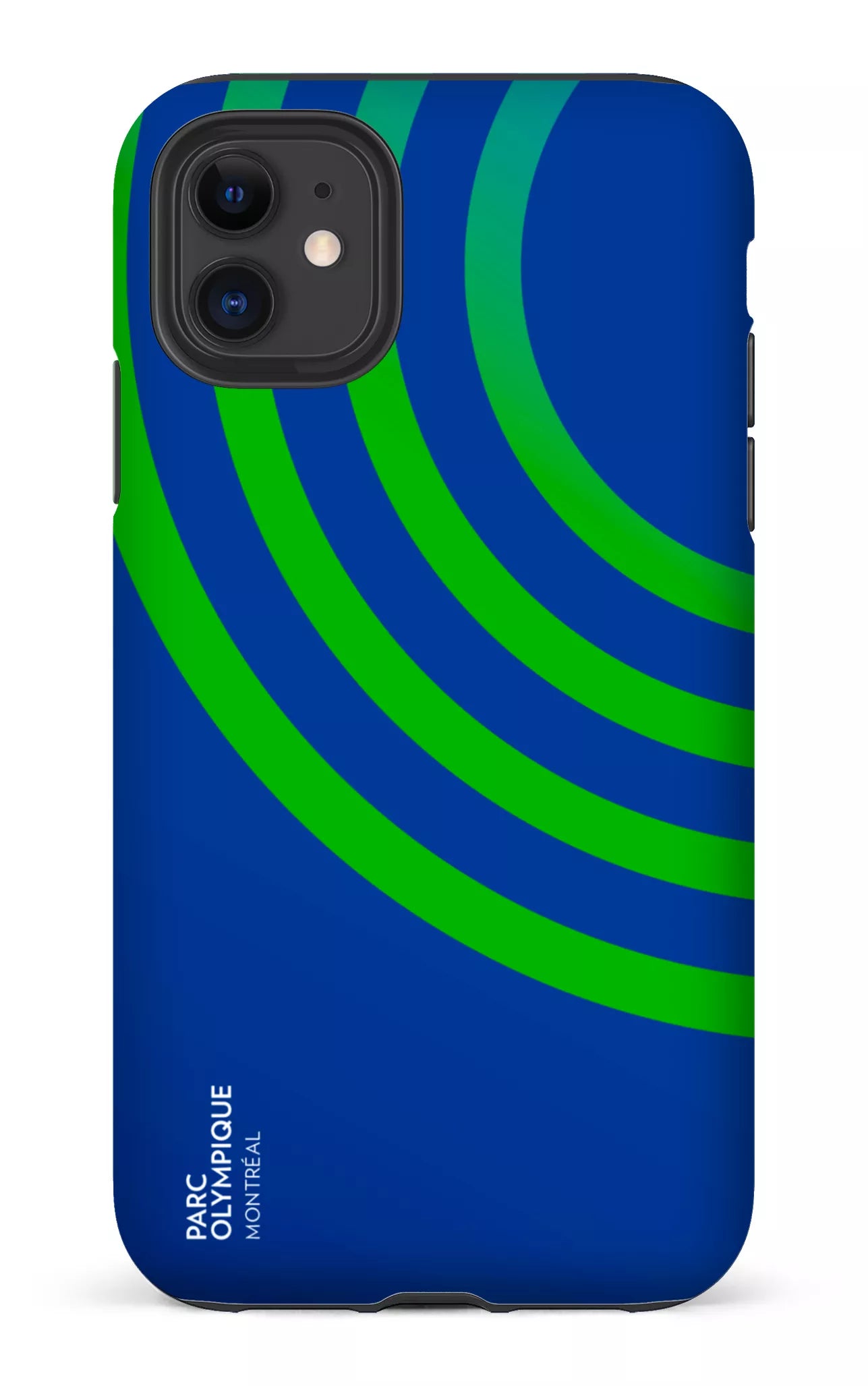 iPhone 11 Tough Matte Parc Olympique - Logo Bleu -