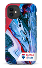 iPhone 11 Tough Matte Peinture marbrée claire -