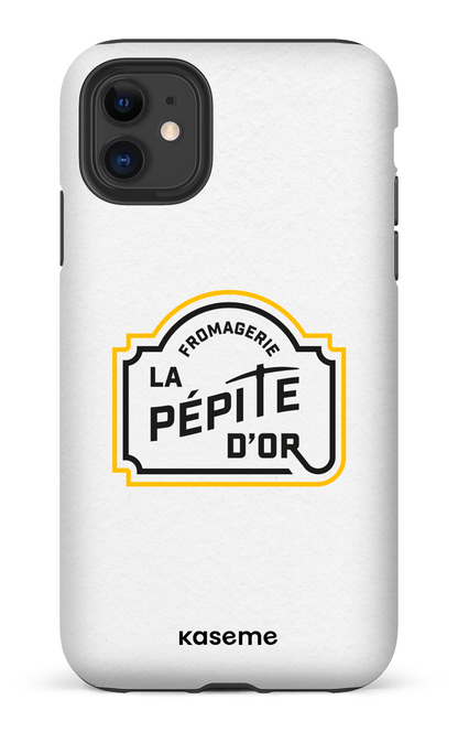 iPhone 11 Tough Matte Pépite Blanc -
