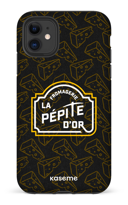 iPhone 11 Tough Matte Pépite x Fromages Noir -