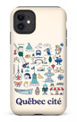 iPhone 11 Tough Matte Québec illustré -