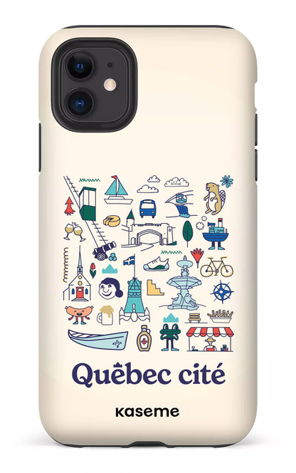iPhone 11 Tough Matte Québec illustré -