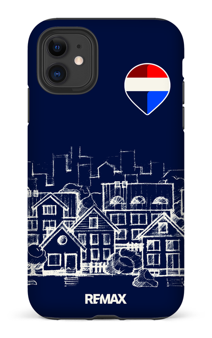 iPhone 11 Tough Matte Remax Sketch Bleu -