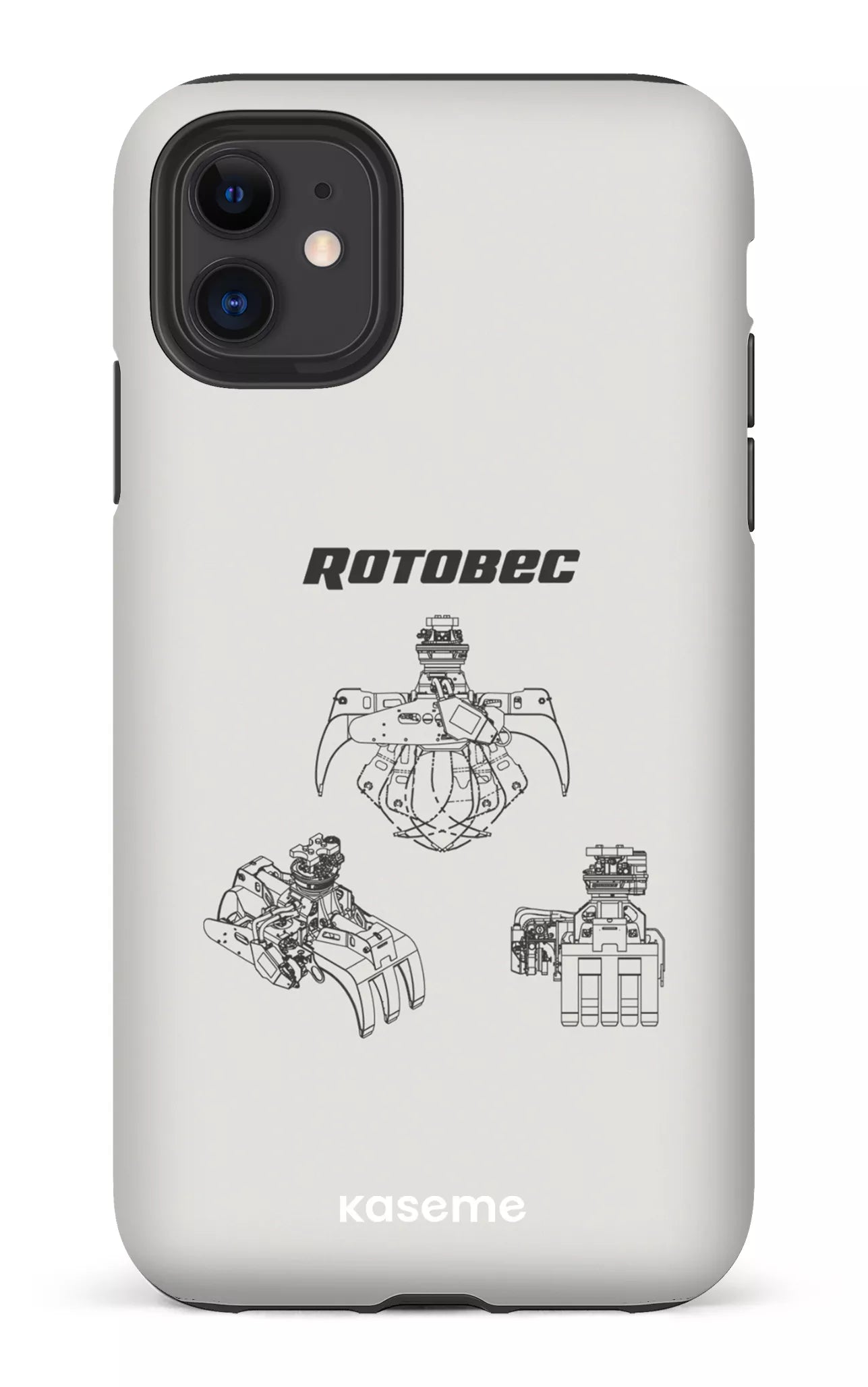 iPhone 11 Tough Matte Rotobec Gris -