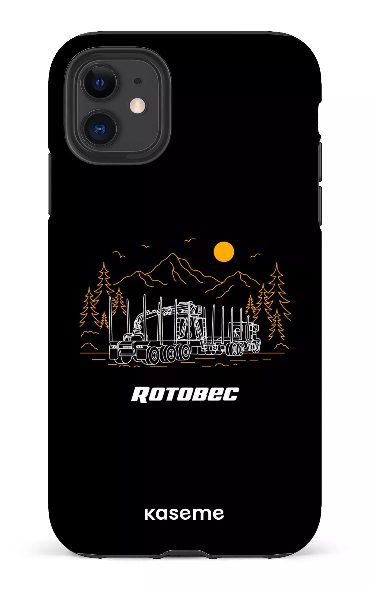 iPhone 11 Tough Matte Rotobec Noir -