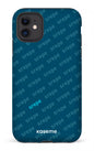 iPhone 11 Tough Matte SREPE Pattern Bleu x Turquoise -