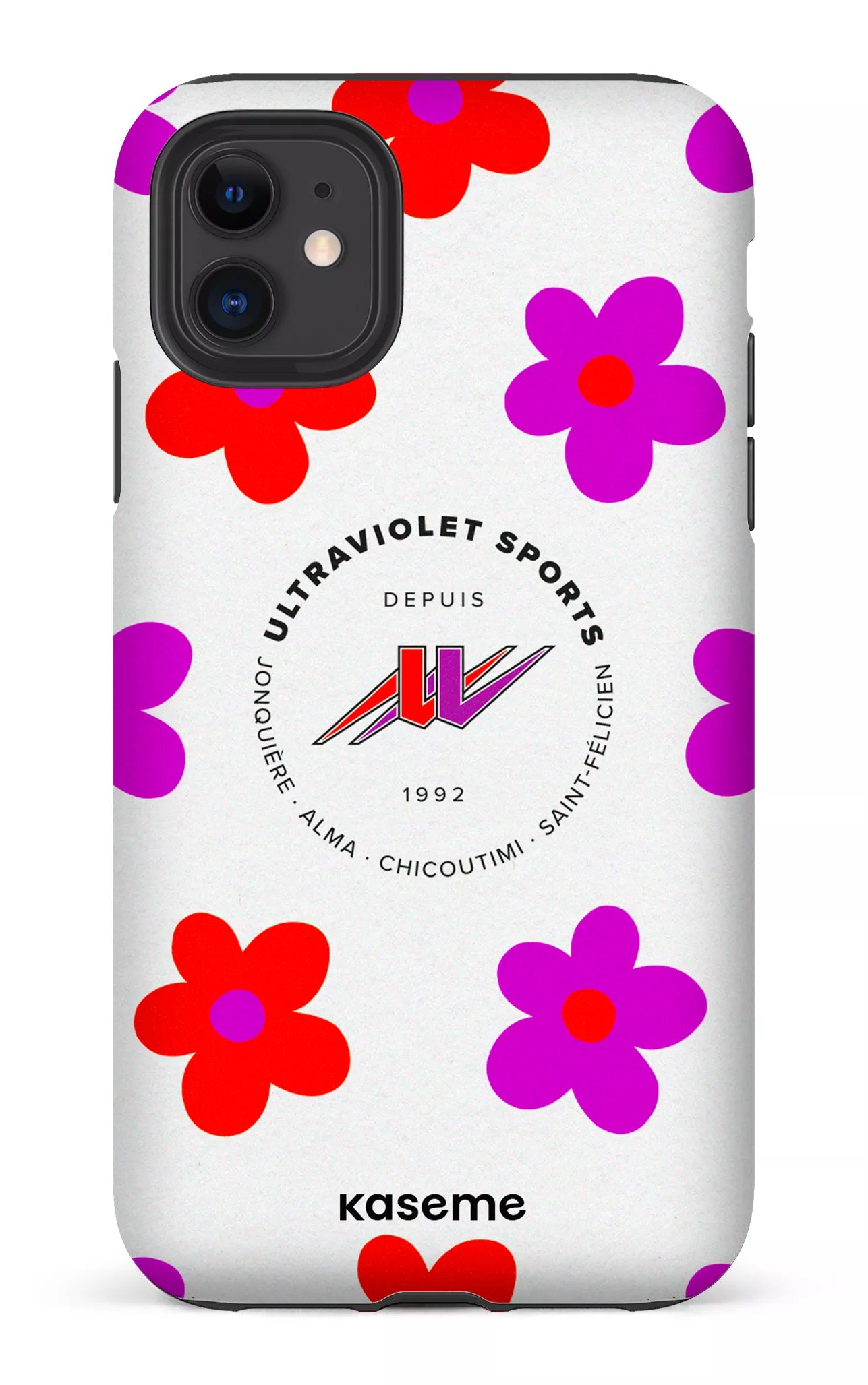 iPhone 11 Tough Matte UltraViolet Fleurs -