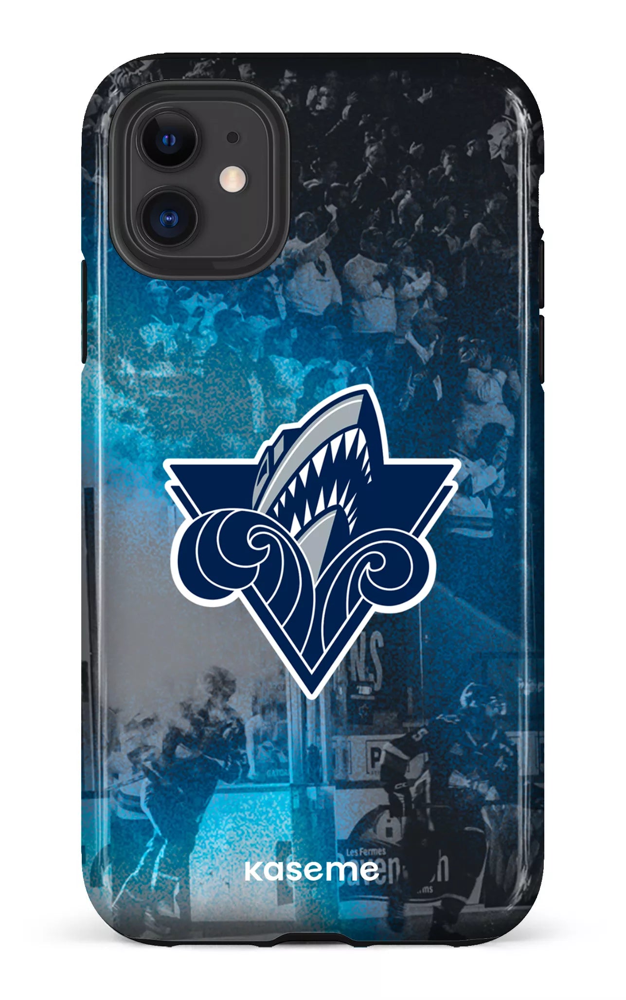 iPhone 11 Tough Océanic Logo & Foule -