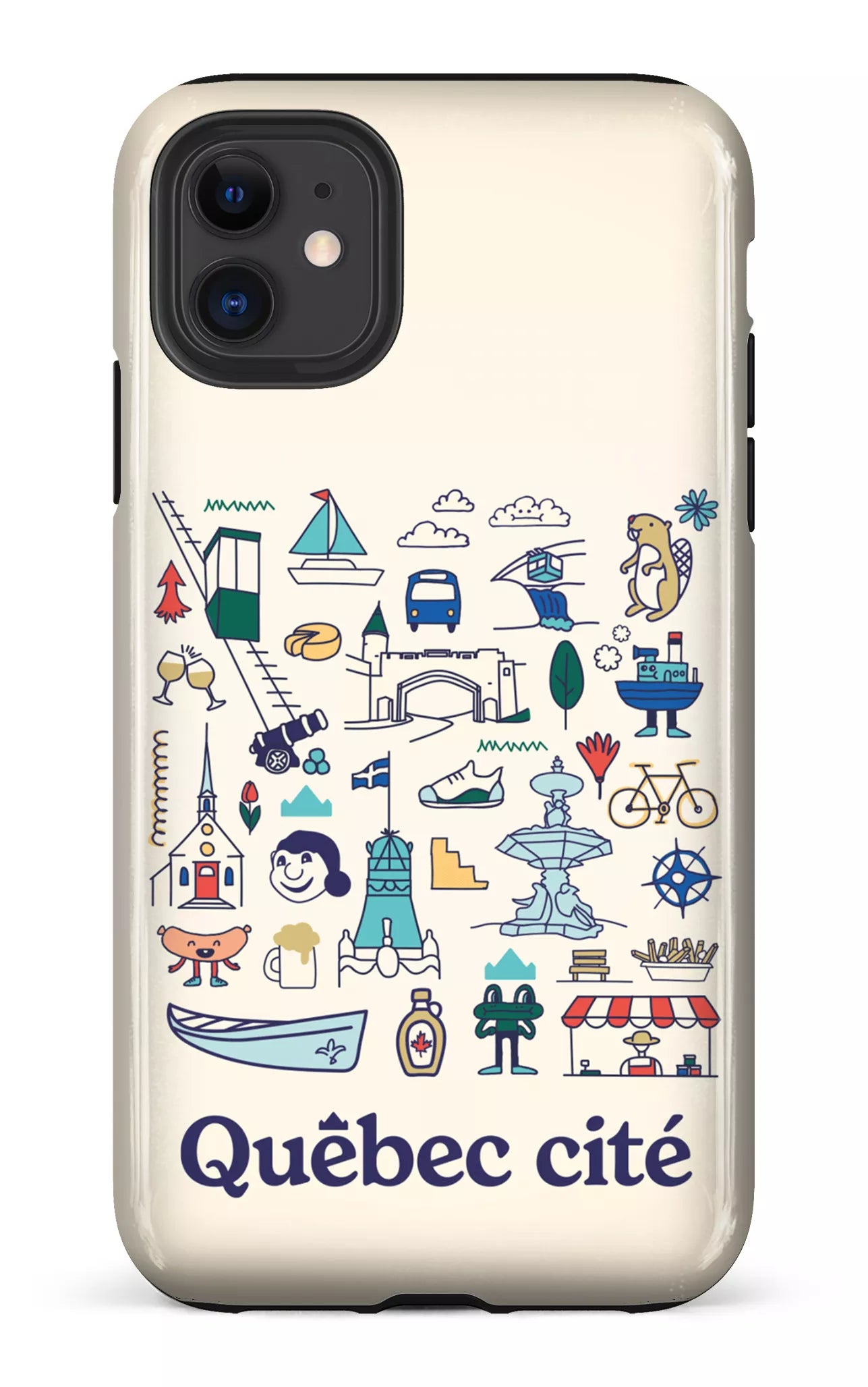iPhone 11 Tough Québec illustré -