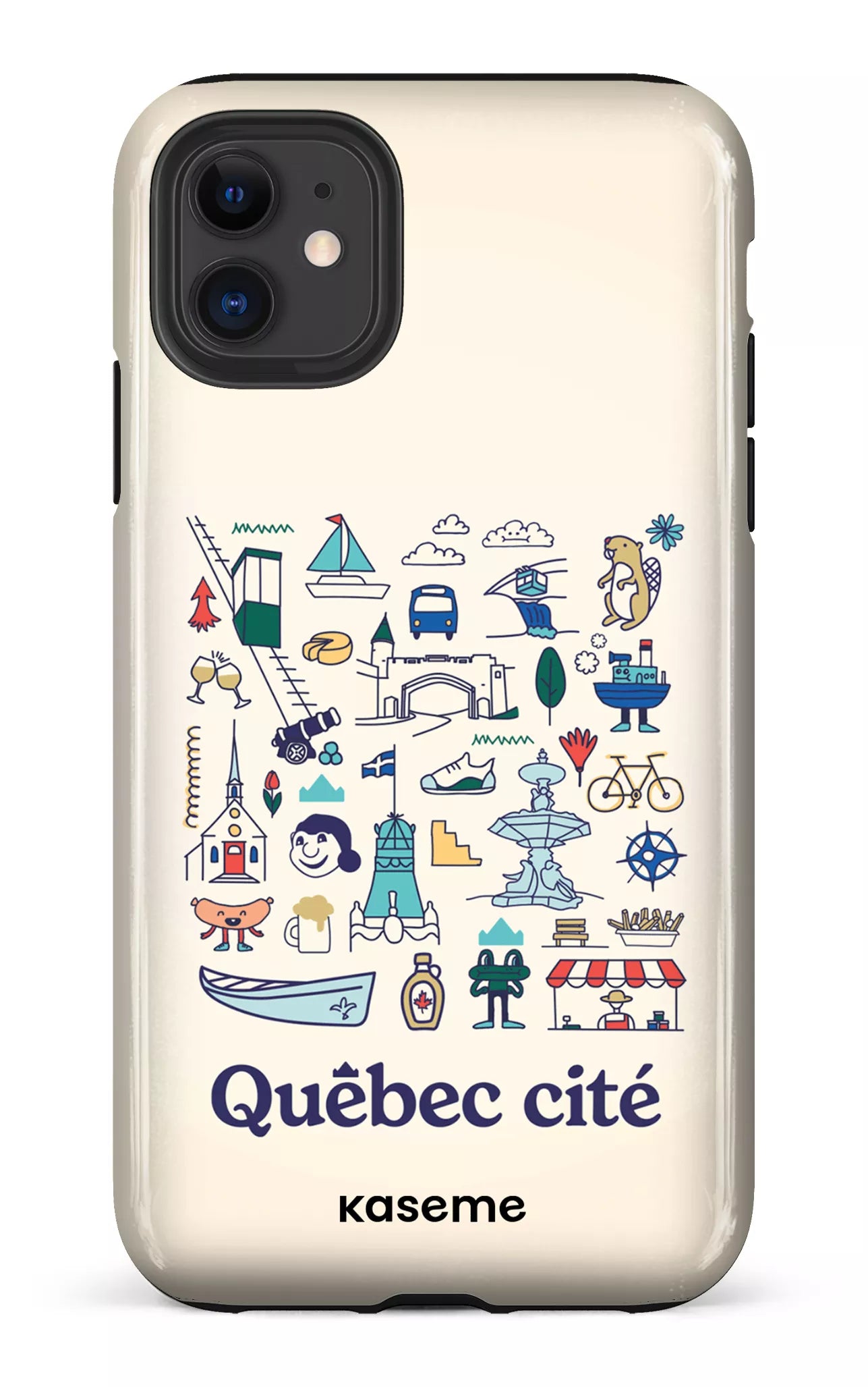 iPhone 11 Tough Québec illustré -