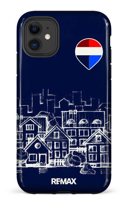 iPhone 11 Tough Remax Sketch Bleu -