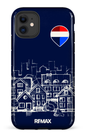 iPhone 11 Tough Remax Sketch Bleu -