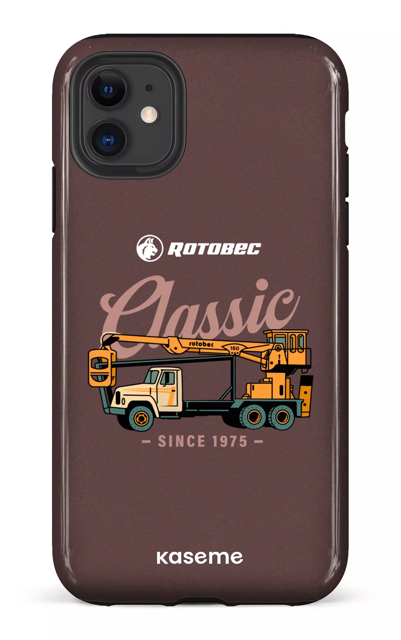 iPhone 11 Tough Rotobec Brun "Classic" -