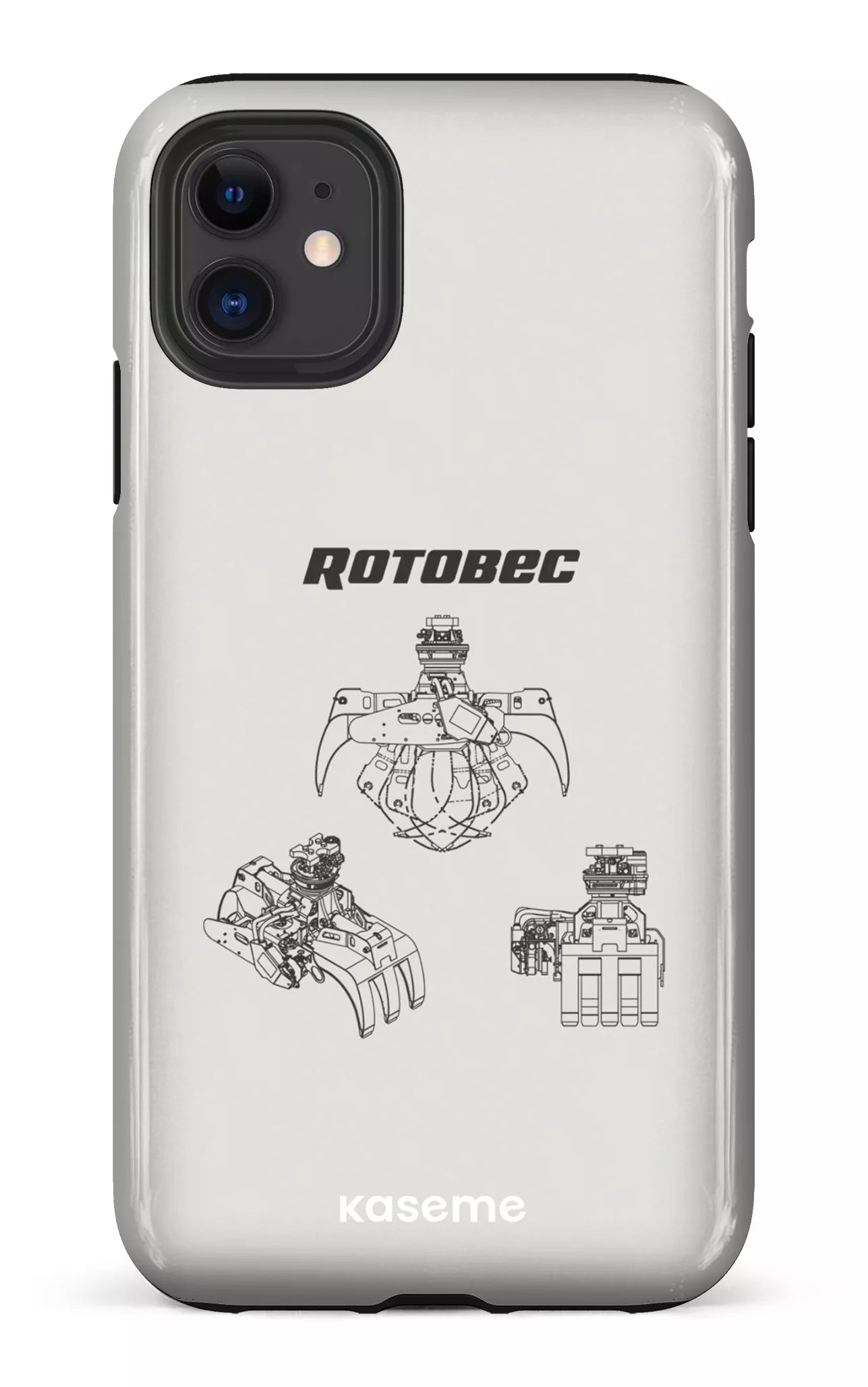 iPhone 11 Tough Rotobec Gris -