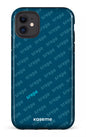 iPhone 11 Tough SREPE Pattern Bleu x Turquoise -
