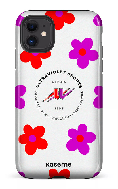 iPhone 11 Tough UltraViolet Fleurs -