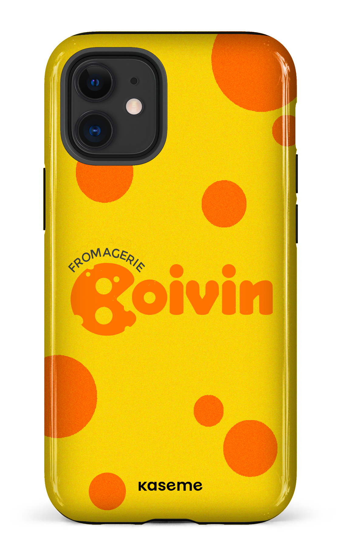 iPhone 12 Mini Tough Boivin Jaune x Ronds -