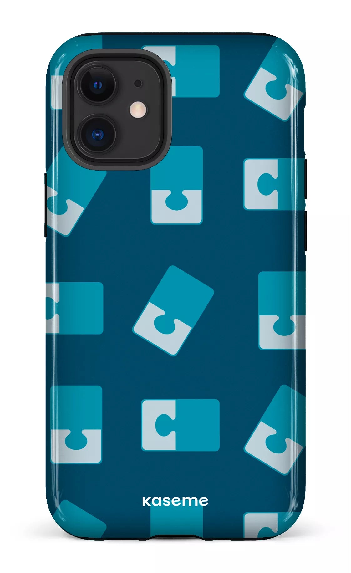iPhone 12 Mini Tough Casse-tête Bleu -