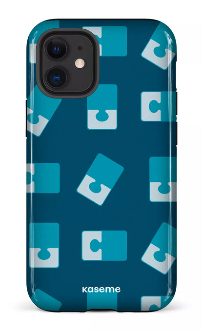 iPhone 12 Mini Tough Casse-tête Bleu -