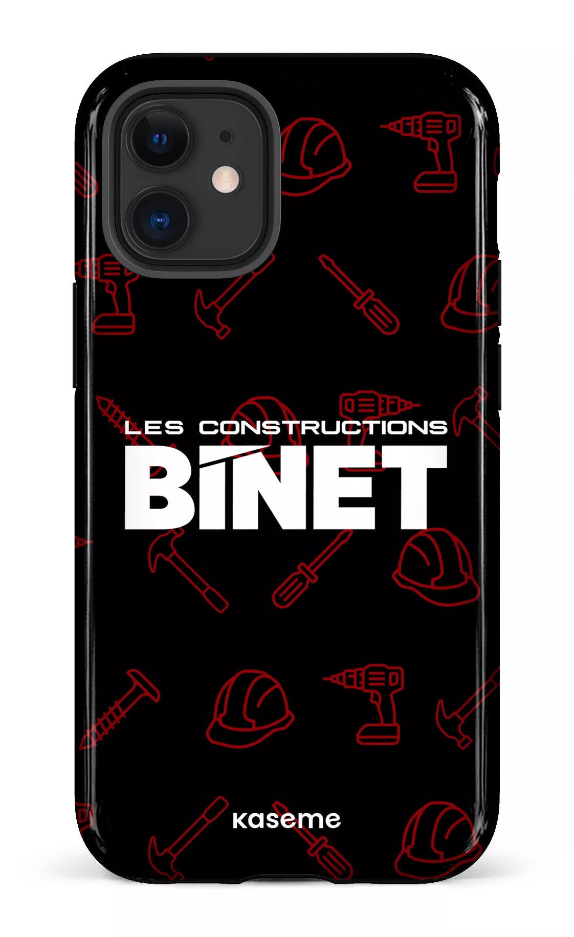 iPhone 12 Mini Tough Constructions Binet Noir -