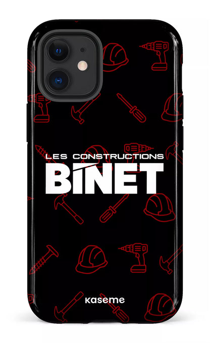 iPhone 12 Mini Tough Constructions Binet Noir -