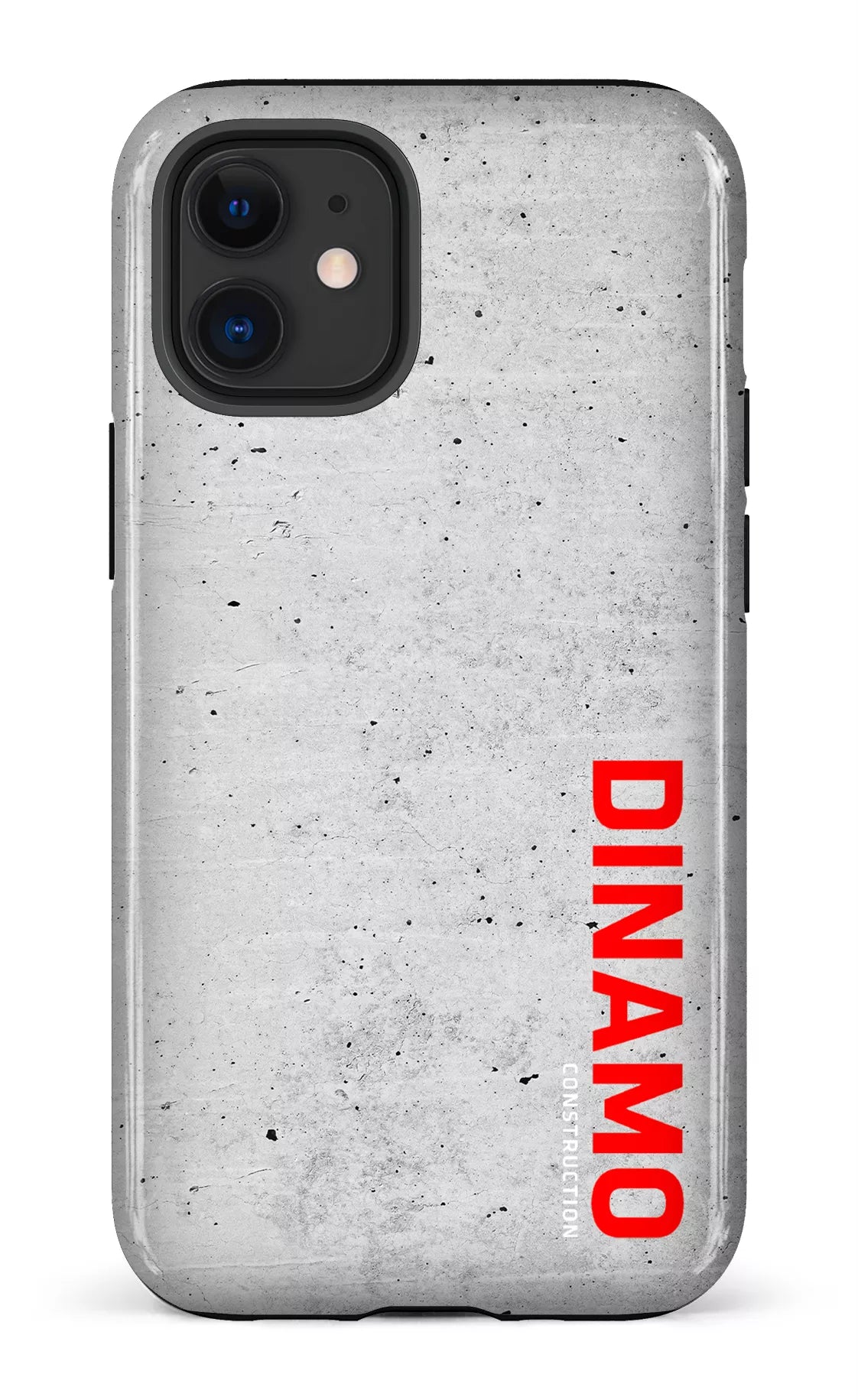 iPhone 12 Mini Tough Dinamo Gris x Logo Rouge -