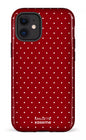 iPhone 12 Mini Tough Ditsy Rouge x Mallette -