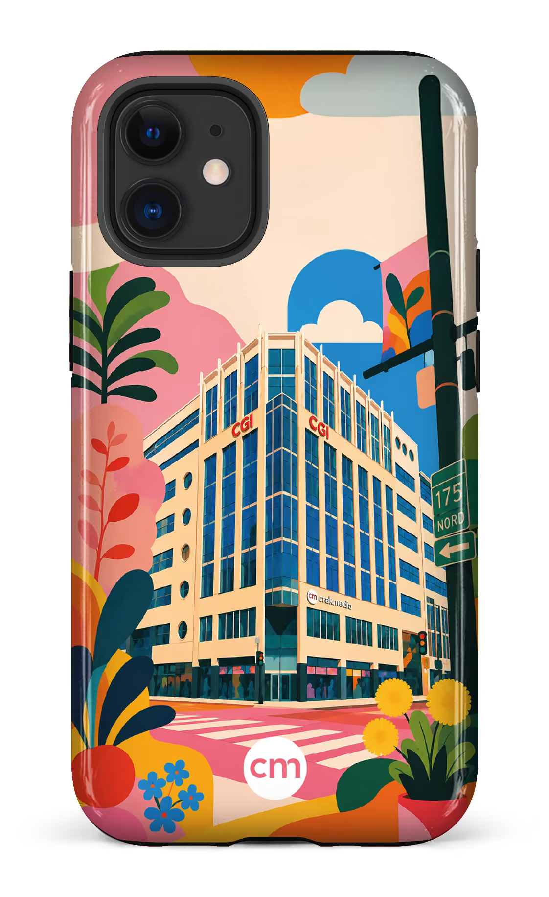 iPhone 12 Mini Tough Funky Building Crakmedia -