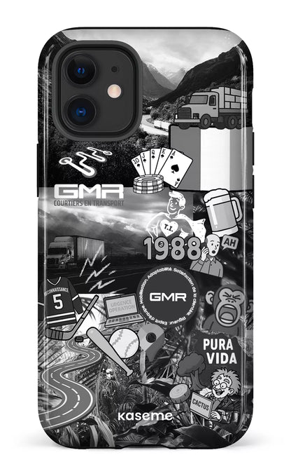 iPhone 12 Mini Tough GMR Collage Noir et Blanc -