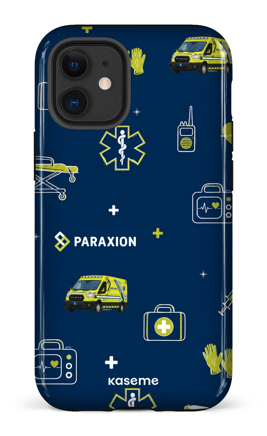 iPhone 12 Mini Tough Icônes bleu Paraxion -