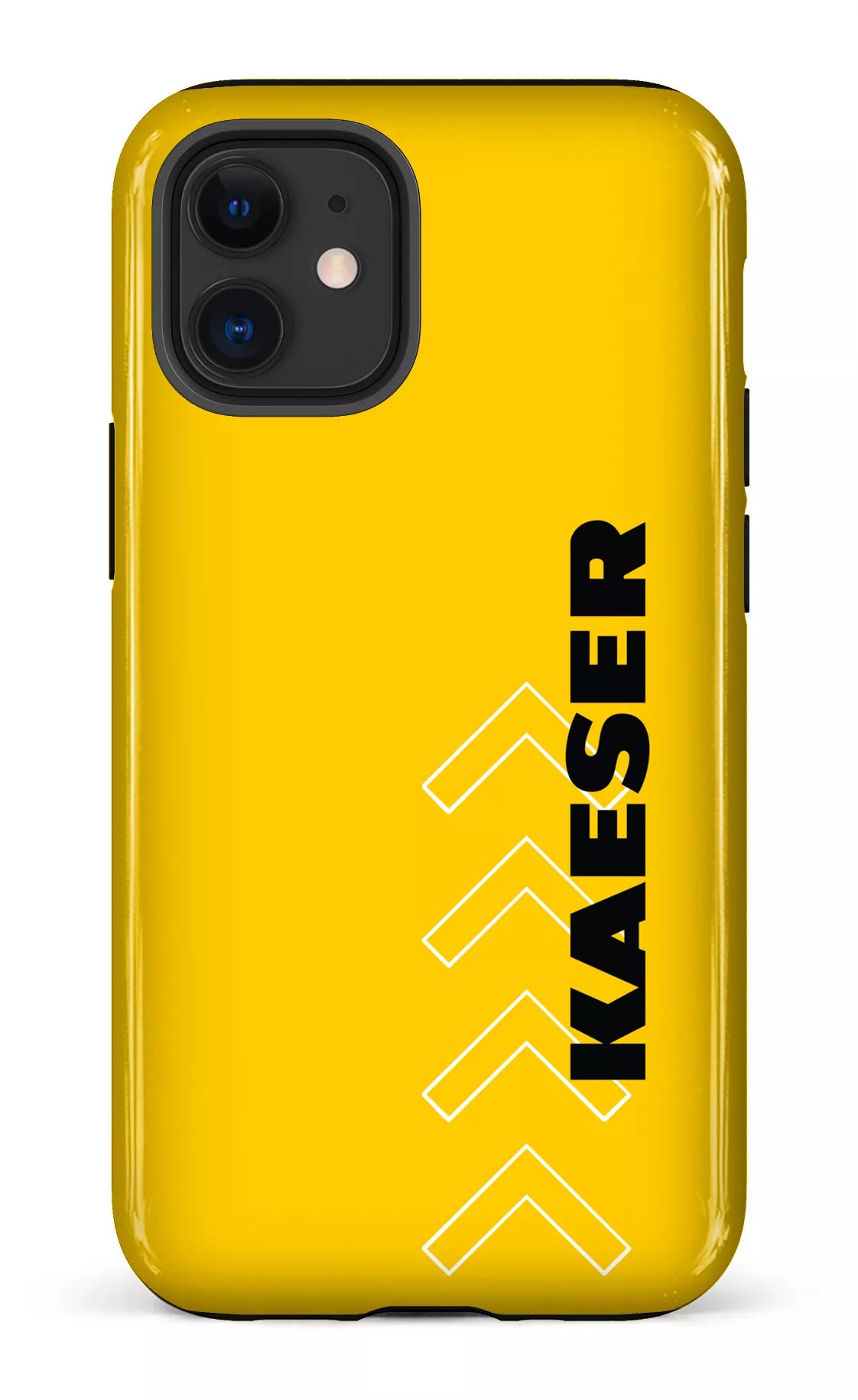 iPhone 12 Mini Tough Kaeser Flèches Jaune -