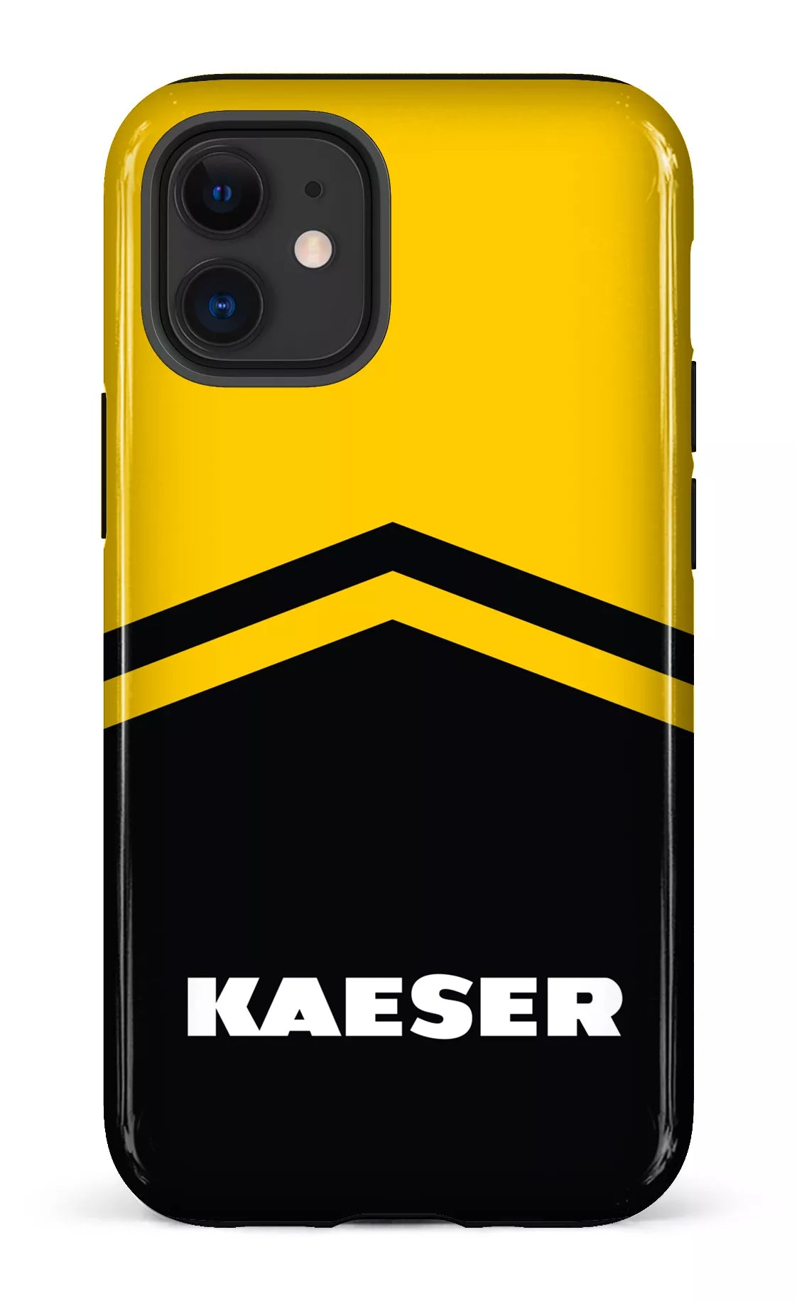 iPhone 12 Mini Tough Kaeser Noir et Jaune -