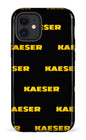 iPhone 12 Mini Tough Kaeser Pattern Noir -