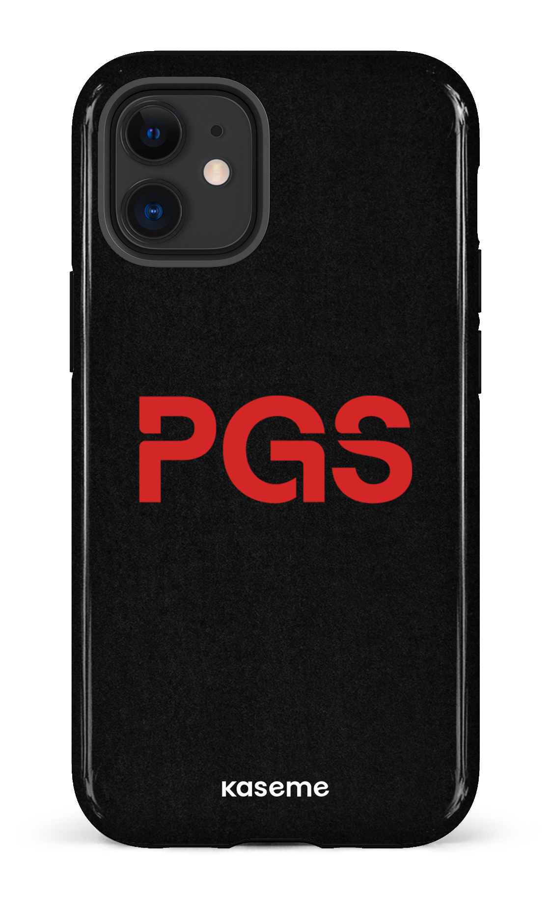 iPhone 12 Mini Tough PGS Noir&Rouge -
