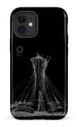 iPhone 12 Mini Tough Parc Olympique - Croquis Noir -