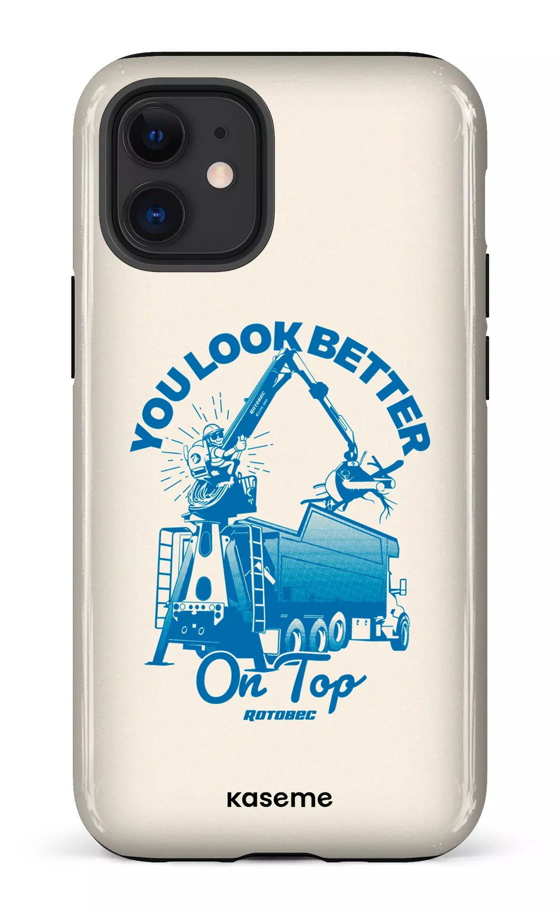 iPhone 12 Mini Tough Rotobec Beige -