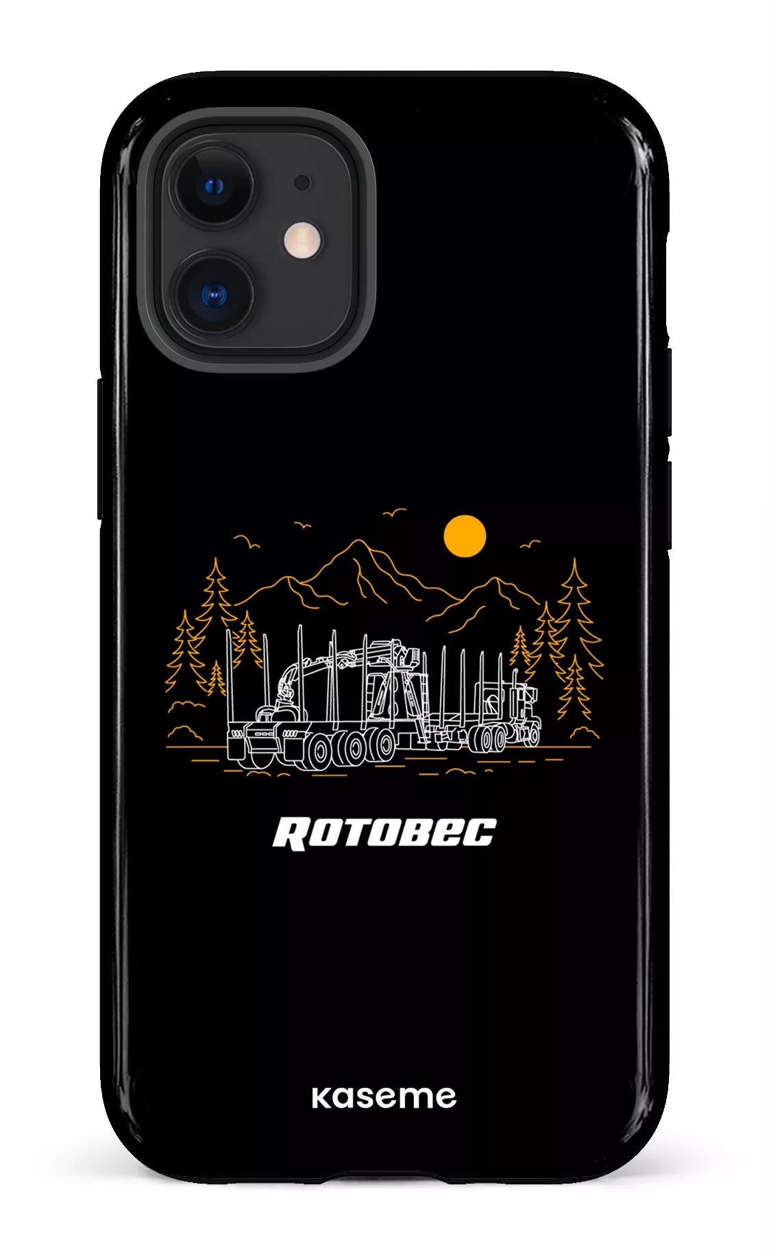 iPhone 12 Mini Tough Rotobec Noir -