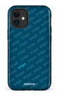 iPhone 12 Mini Tough SREPE Pattern Bleu x Turquoise -