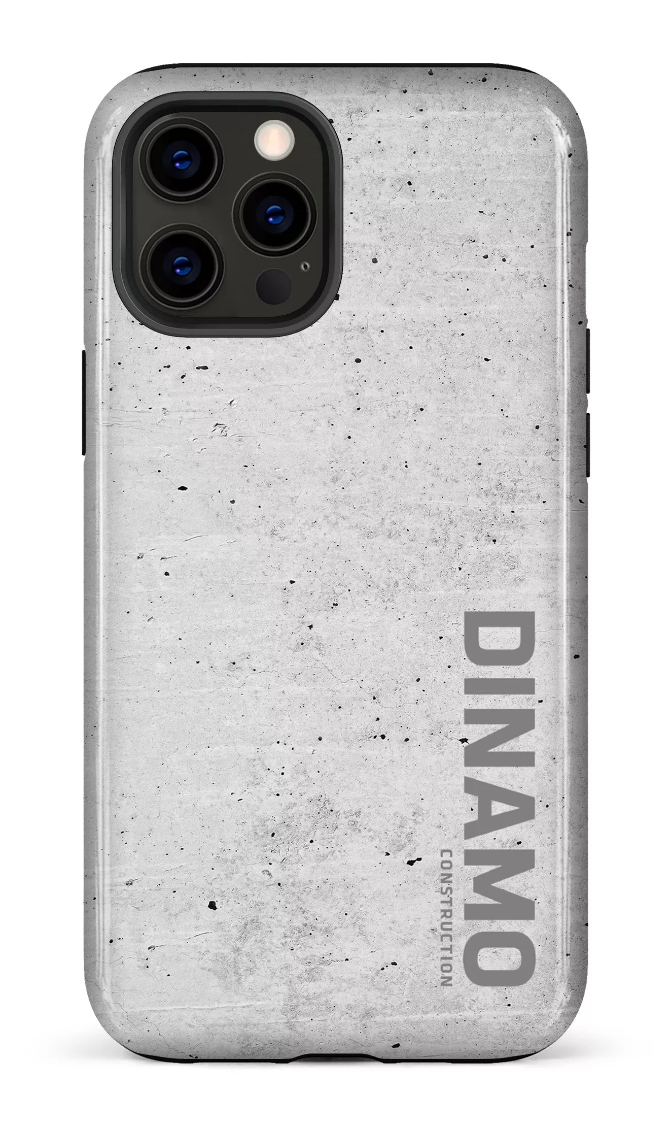 iPhone 12 Pro Max Tough Dinamo Gris x Logo Gris -