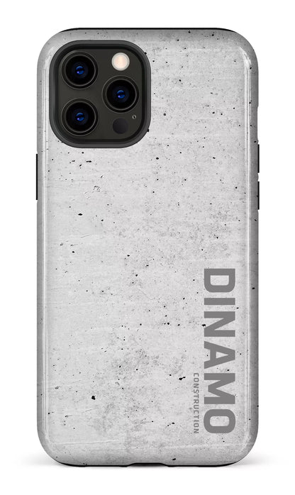 iPhone 12 Pro Max Tough Dinamo Gris x Logo Gris -