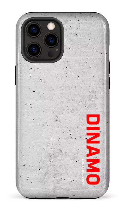iPhone 12 Pro Max Tough Dinamo Gris x Logo Rouge -