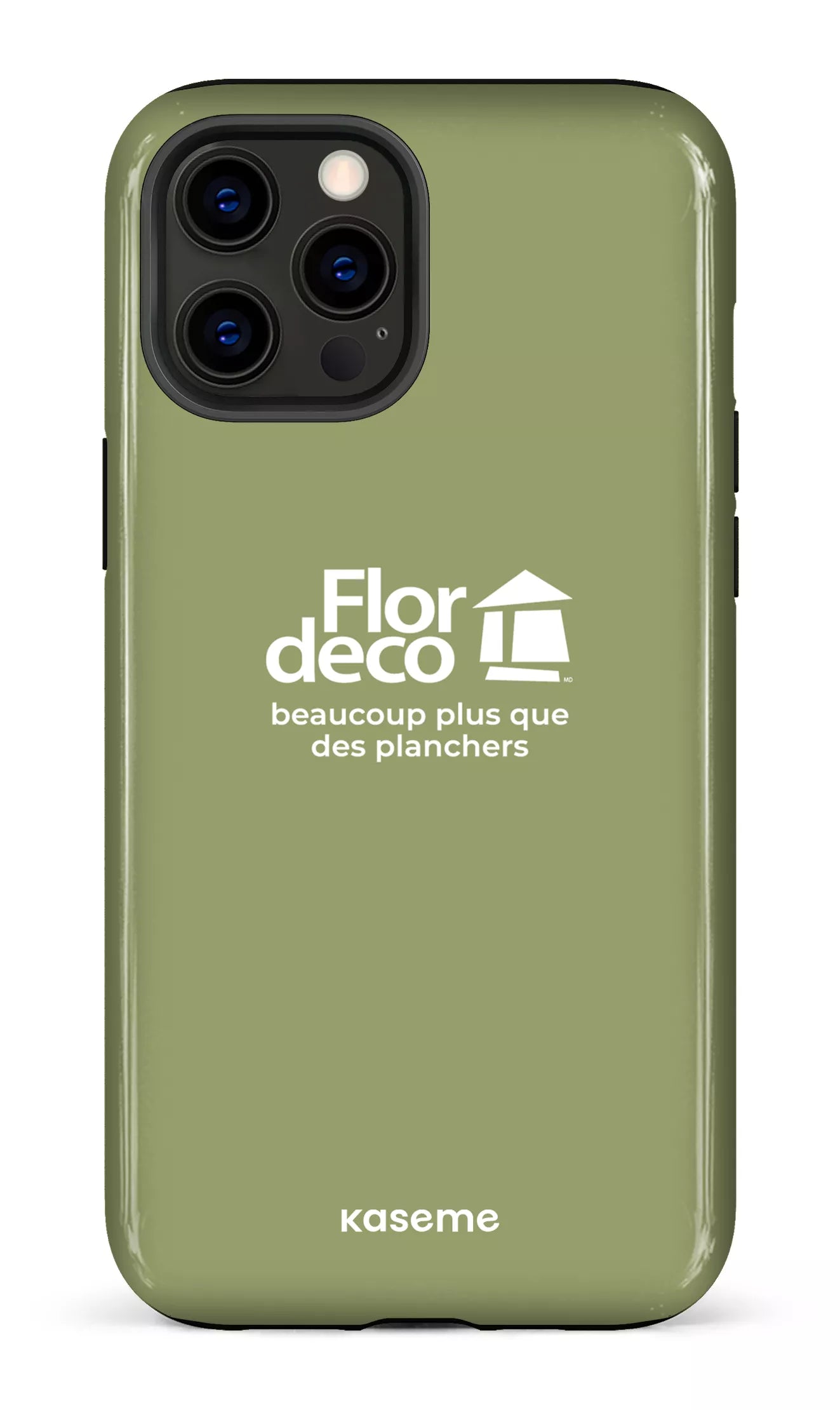 iPhone 12 Pro Max Tough Flordeco logo Sauge -