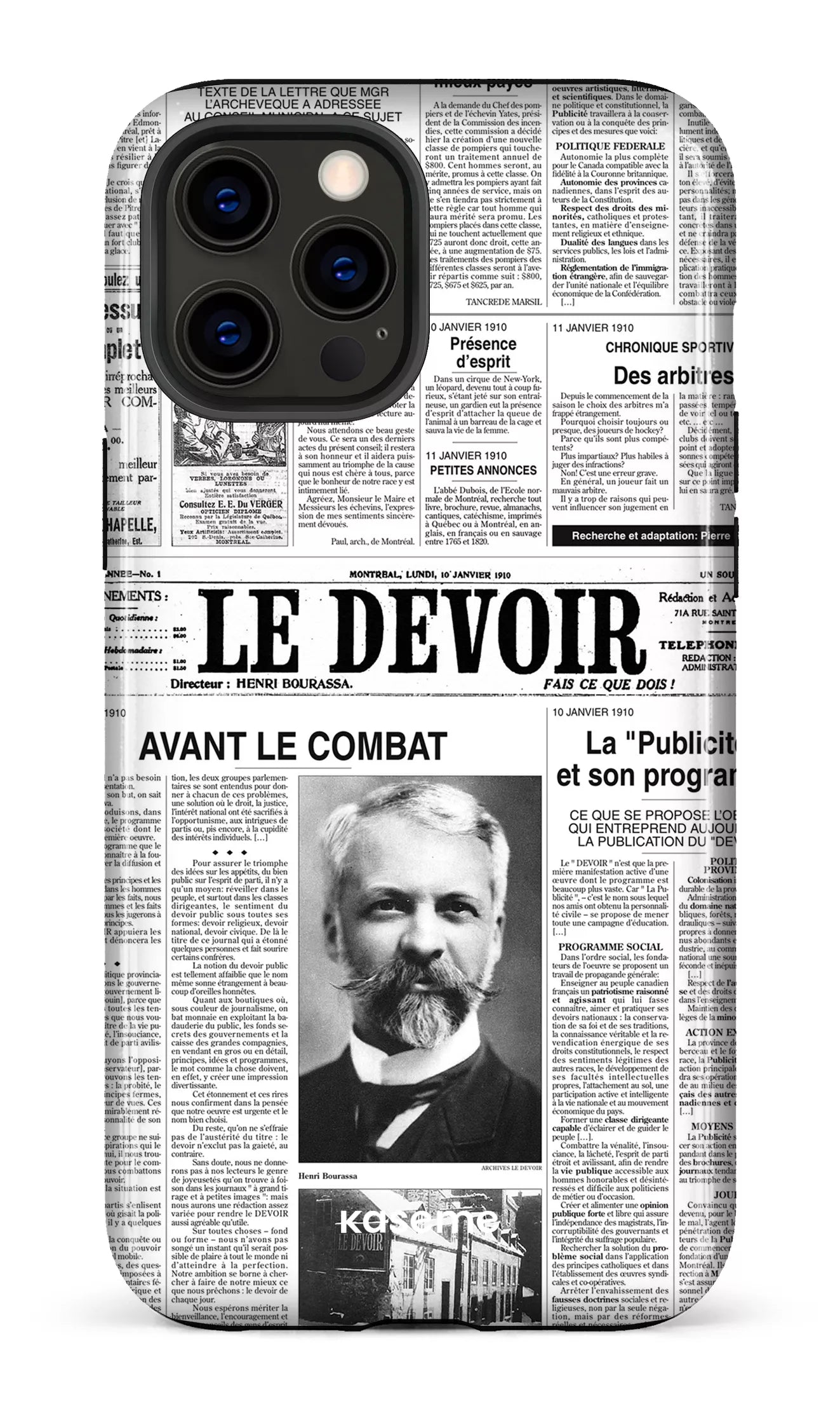 iPhone 12 Pro Max Tough Le Devoir — Premier édito -