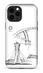 iPhone 12 Pro Max Tough Parc Olympique - Croquis Plan Blanc -