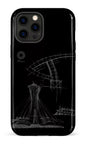 iPhone 12 Pro Max Tough Parc Olympique - Croquis Plan Noir -