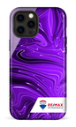 iPhone 12 Pro Max Tough Peinture marbrée sombre violette de Francheville -