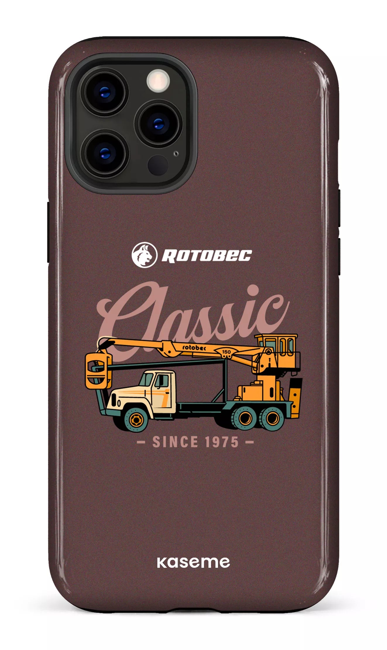iPhone 12 Pro Max Tough Rotobec Brun "Classic" -